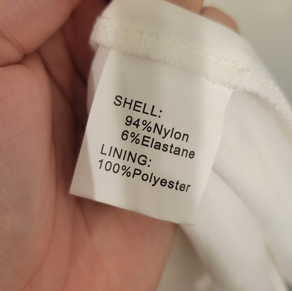 DressyStar White Lace Halter Dress, Size L - Picture 4 of 5